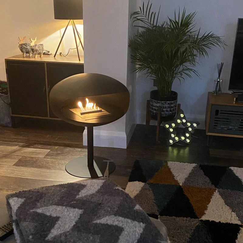 Cocoon Pedestal med sort fod - Sort – billede 7