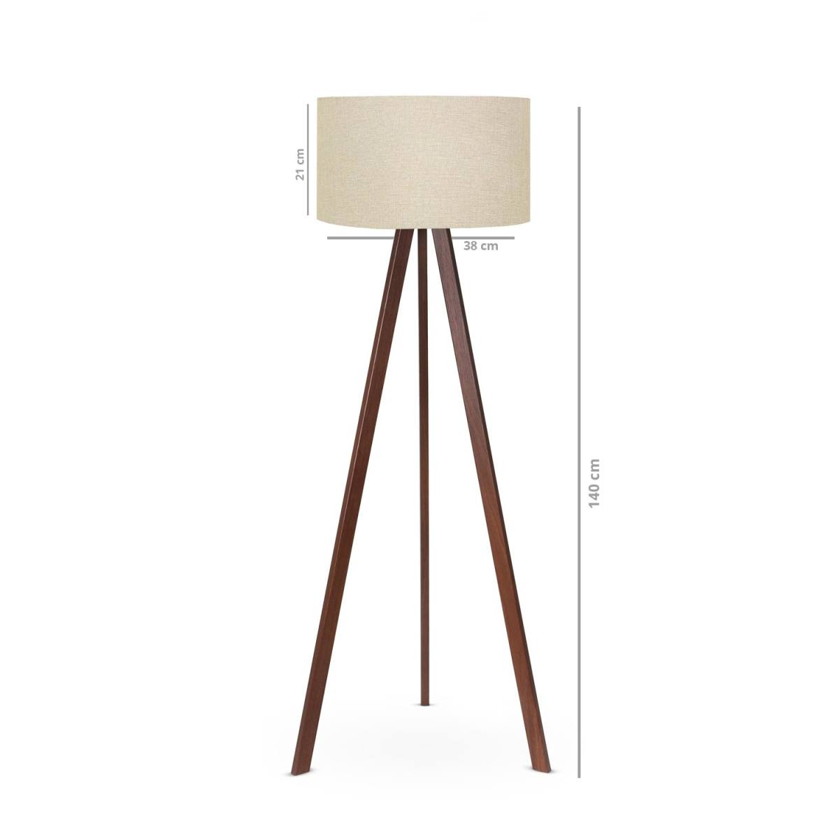 LUMI AYD gulvlampe - beige PVC og MDF – billede 2