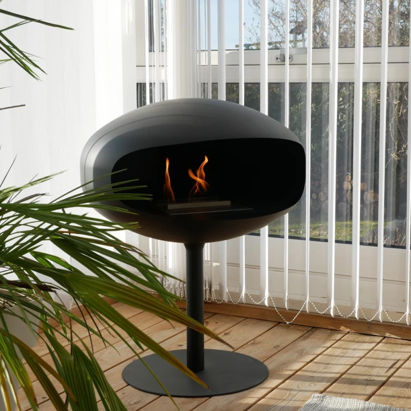 Cocoon Pedestal med sort fod - Sort – billede 2