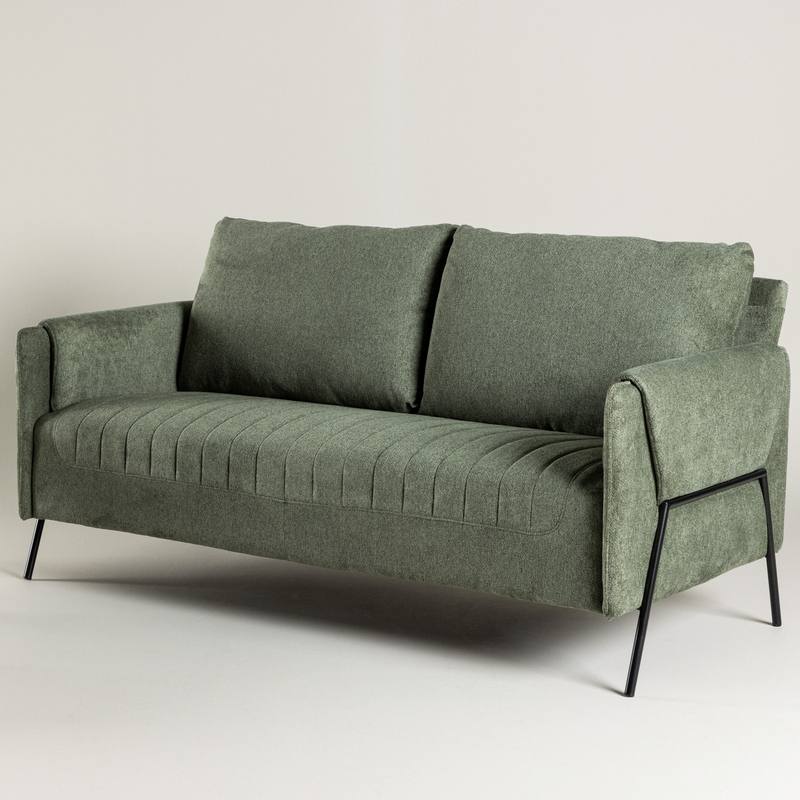 Oban - 2 personers sofa i grønt stof